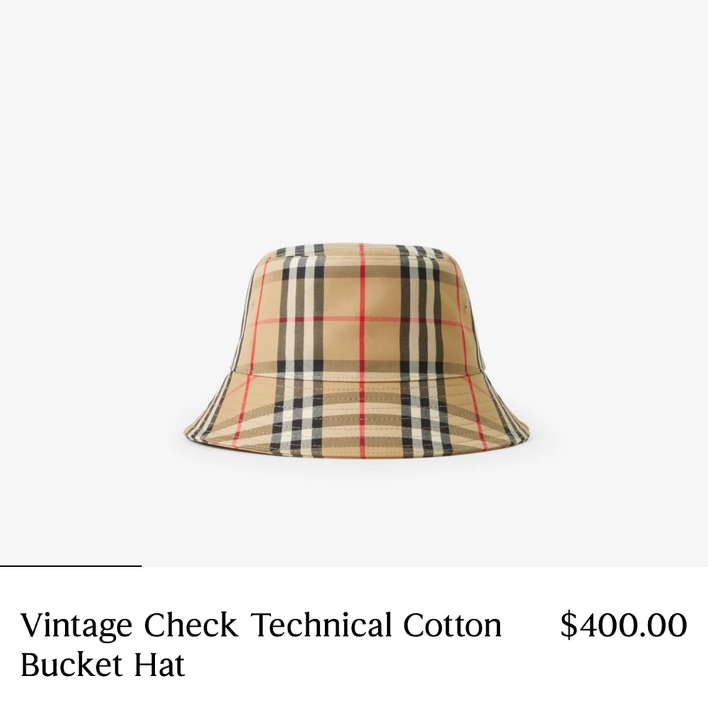 Burberry NWT bucket hat